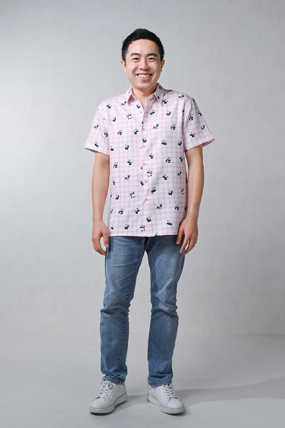 PINK PANDA PARTY MEN'S SHIRT