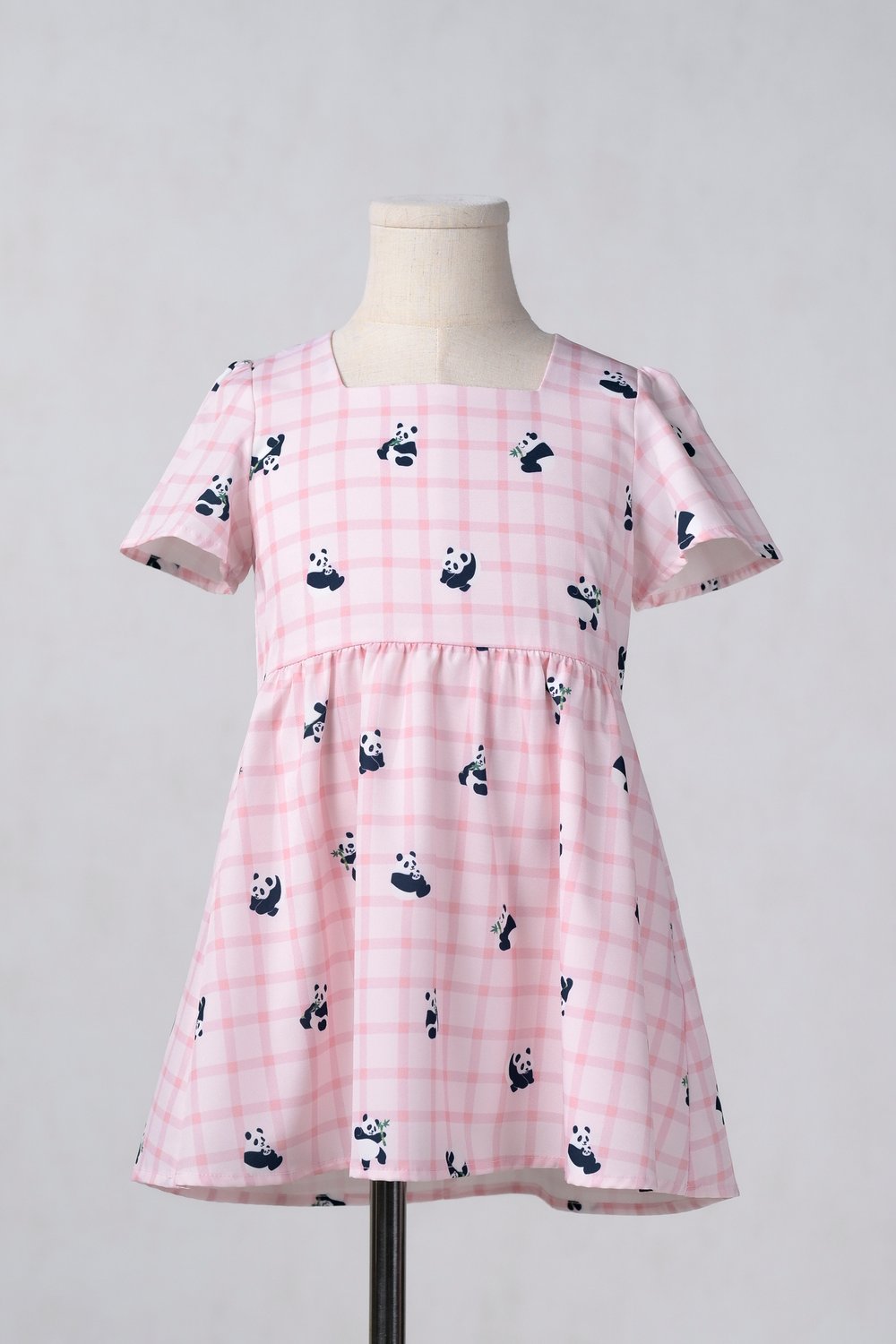 PINK PANDA PARTY KIDS' DRESS