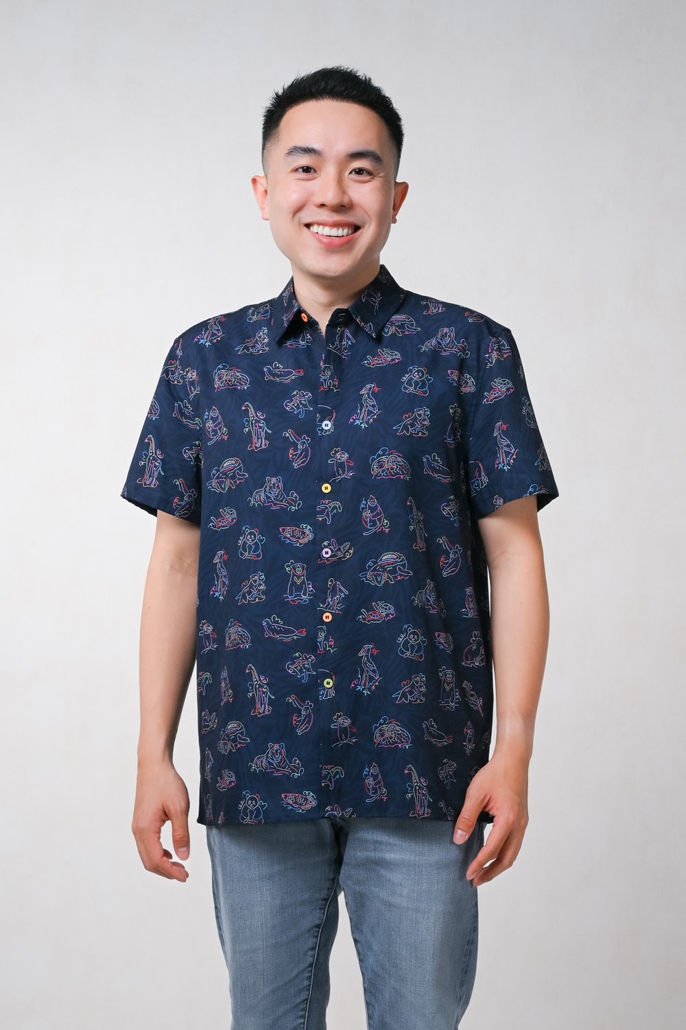 GLOW GETTERS NAVY MEN'S SHIRT
