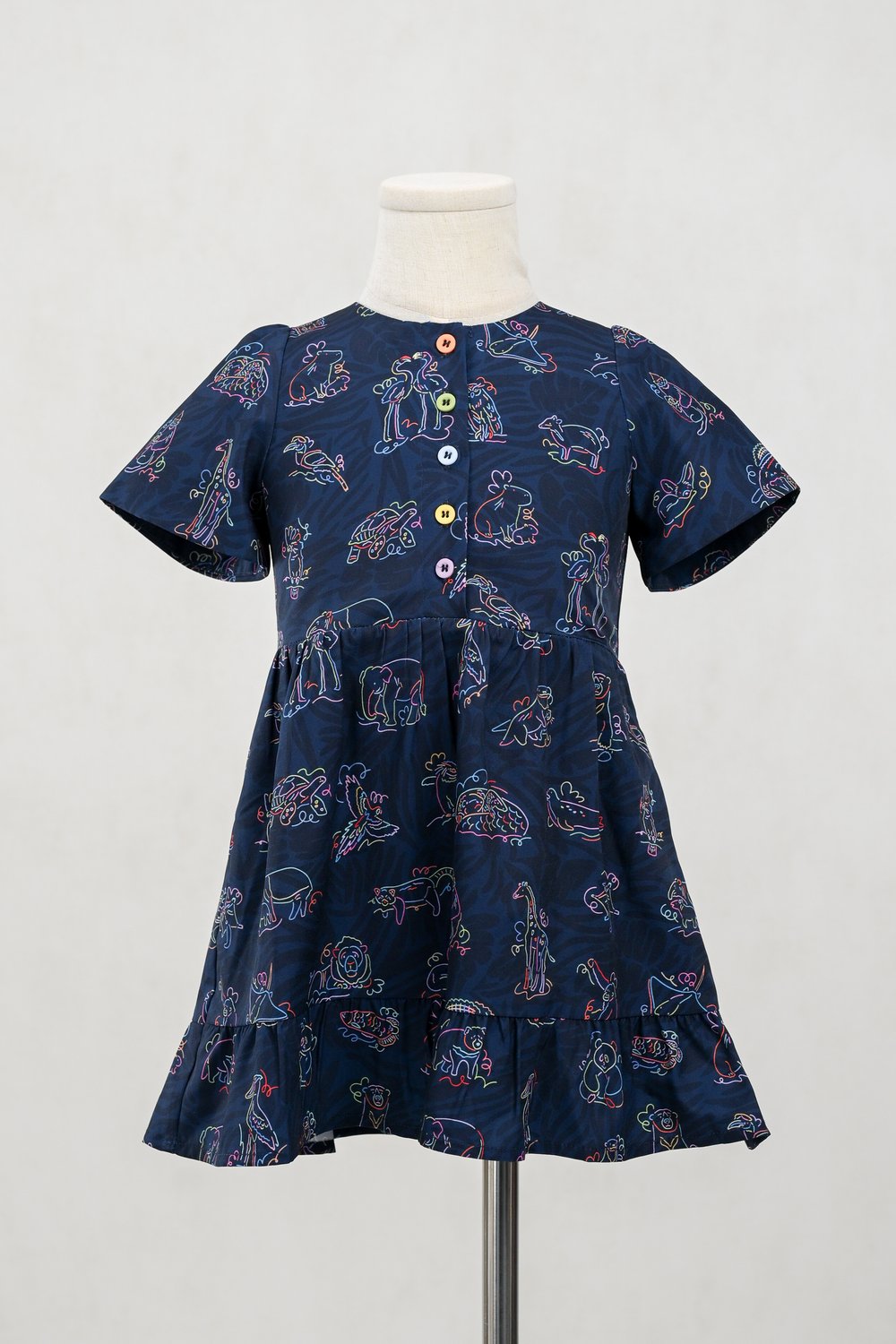 GLOW GETTERS NAVY KIDS' DRESS
