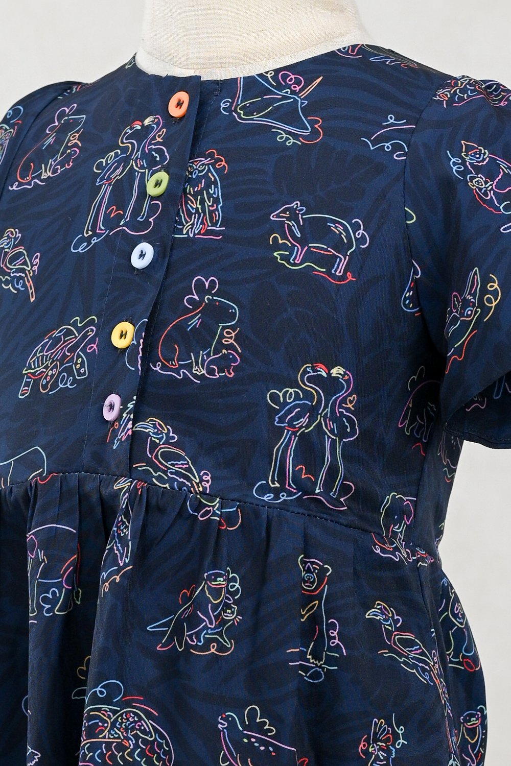 GLOW GETTERS NAVY KIDS' DRESS