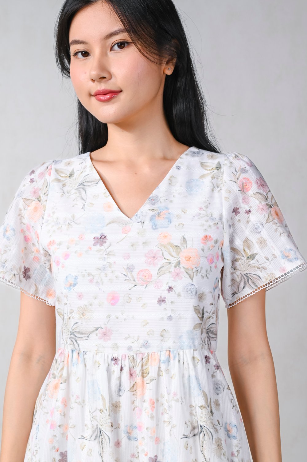 WINTERFIELDS V-NECK DRESS-ROMPER