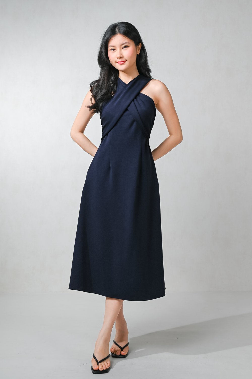 RUE MULTI-WAY DRESS IN NAVY