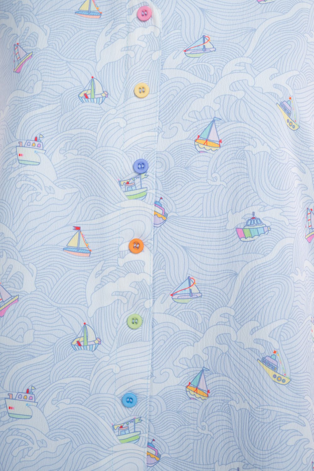 SUNNY SAILS TWO-WAY BUTTON TOP