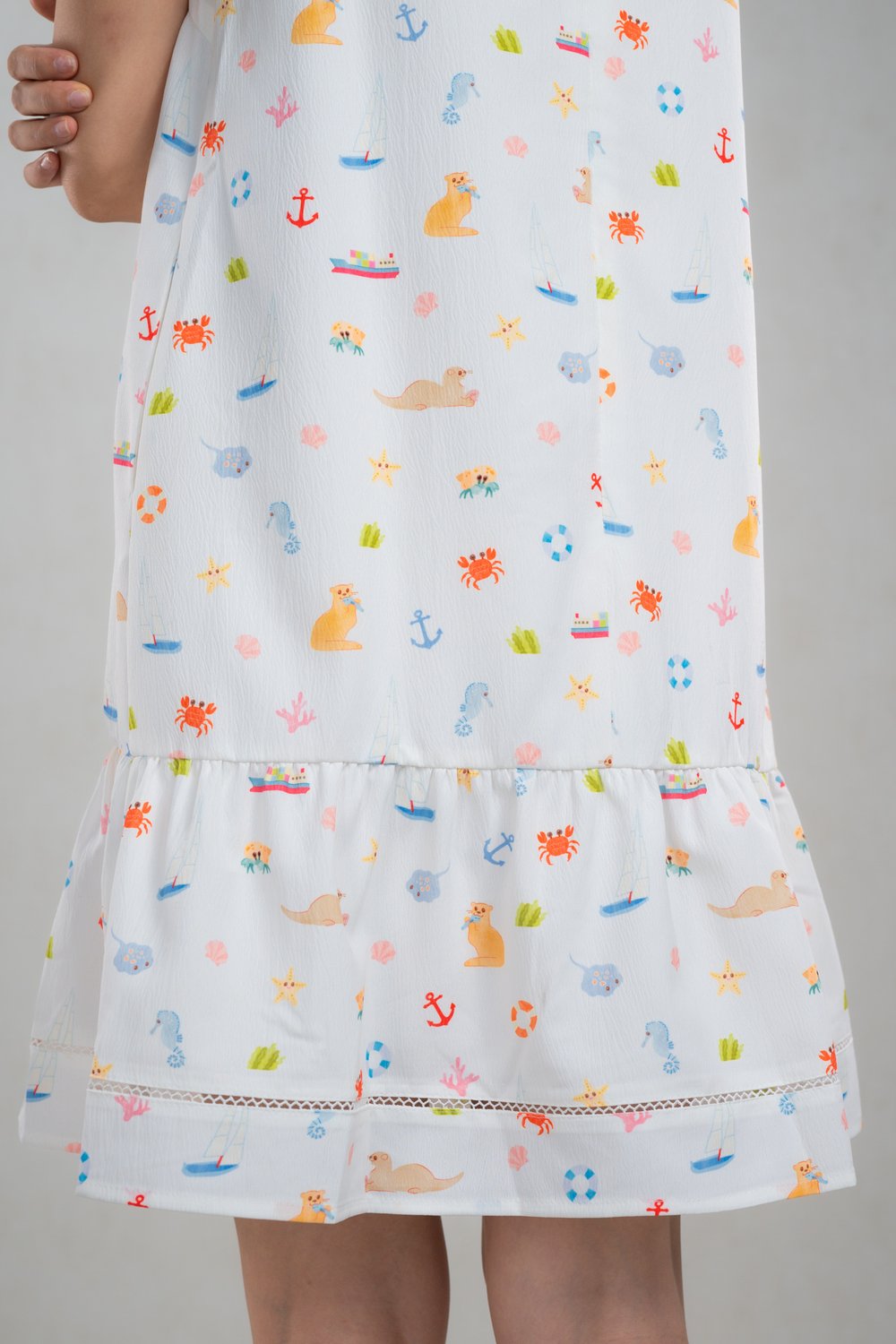 COASTAL CUTIES SLEEVELESS BUTTON DRESS