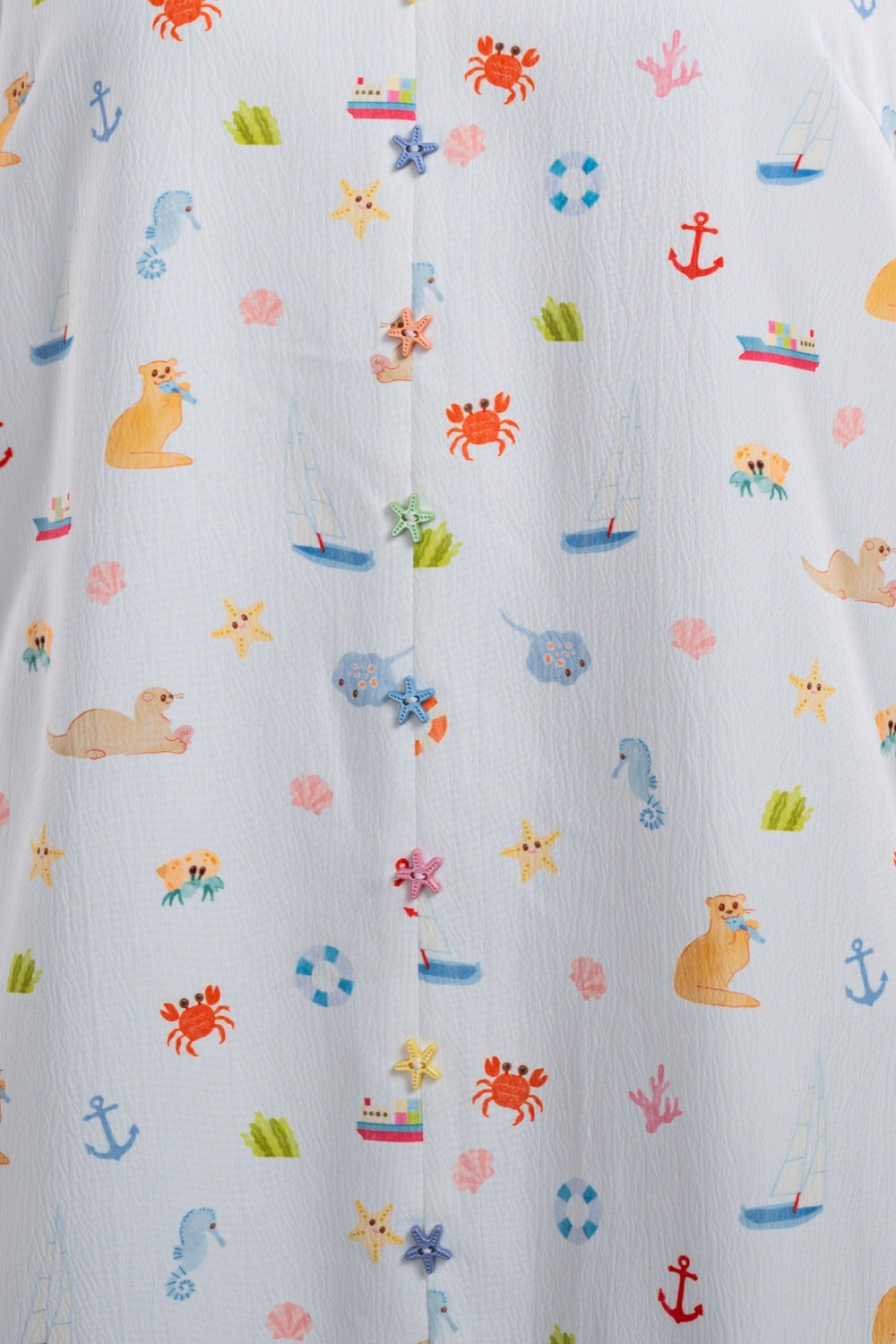 COASTAL CUTIES SLEEVELESS BUTTON DRESS