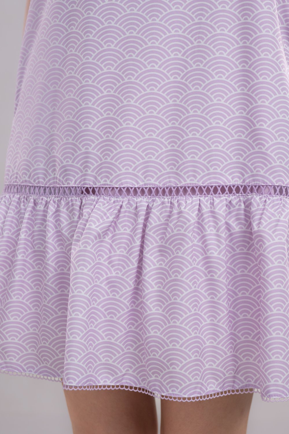 SUGOI LILAC V-NECK DROPWAIST DRESS