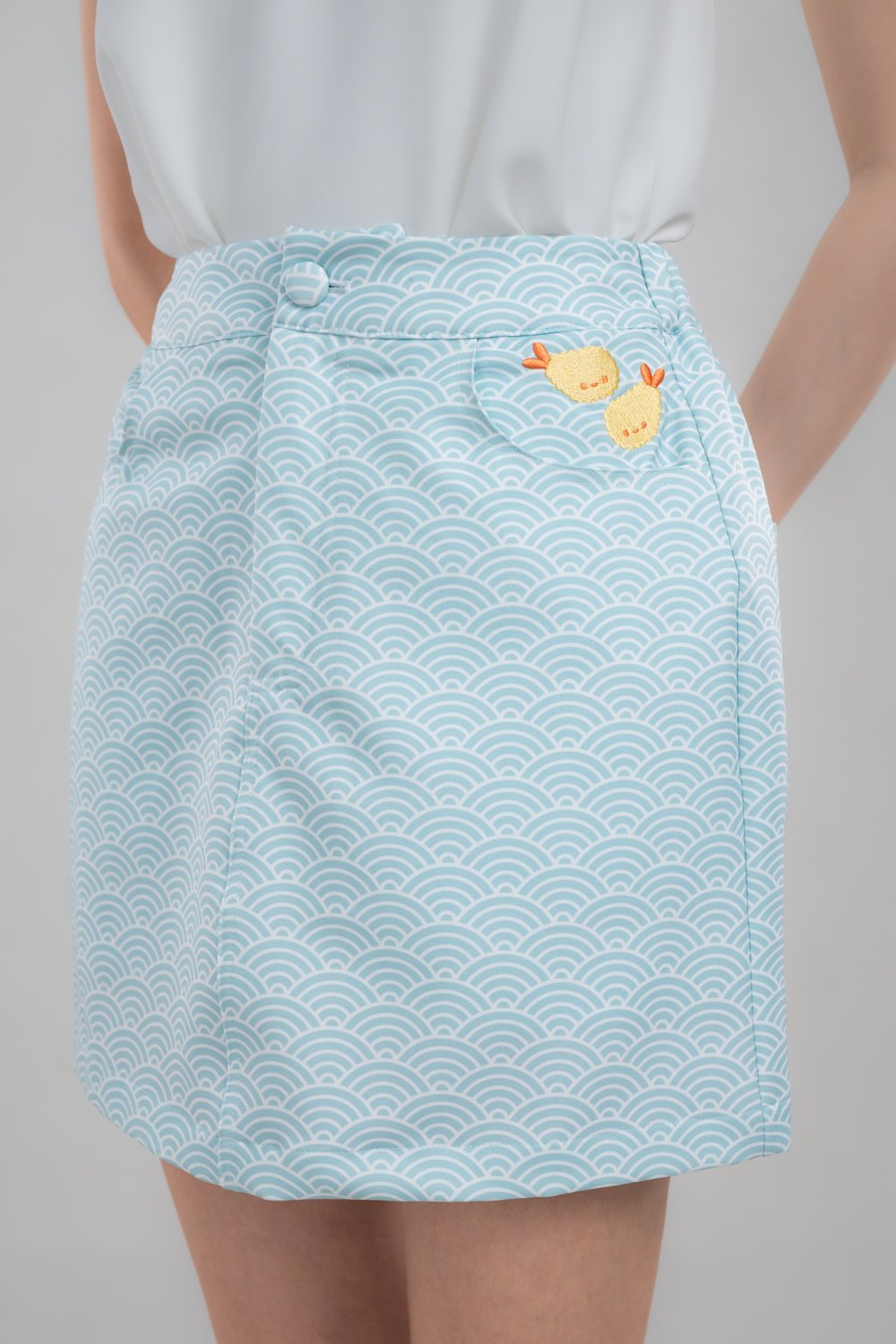 SUGOI SEAFOAM ELASTIC-BACK SKORTS