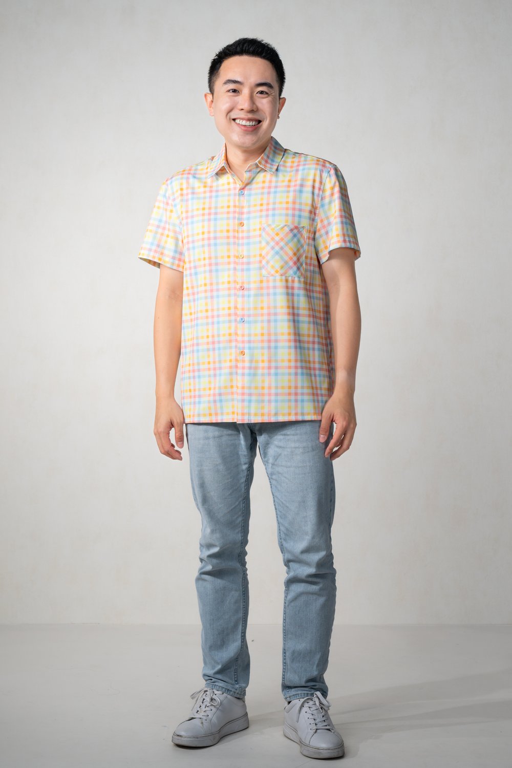 CANDY GINGHAM MEN'S SHIRT