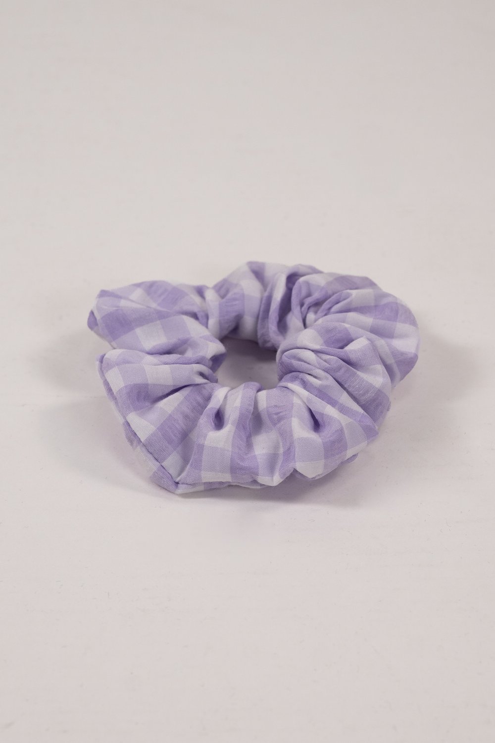 LILAC GINGHAM SCRUNCHIE