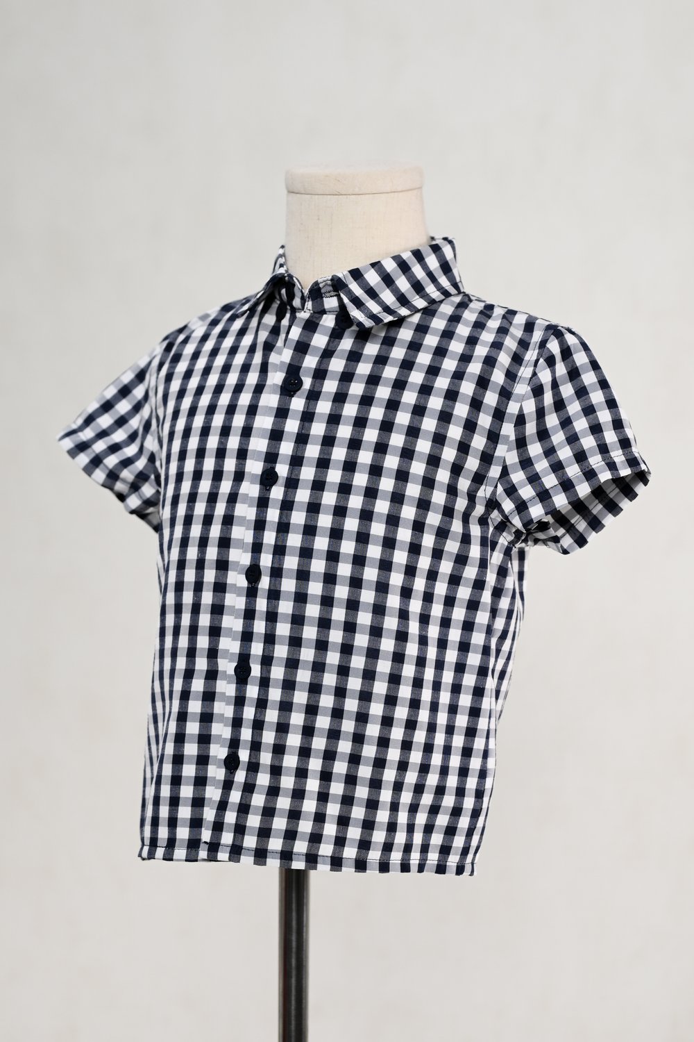 MATTIE GINGHAM KIDS' SHIRT IN NAVY