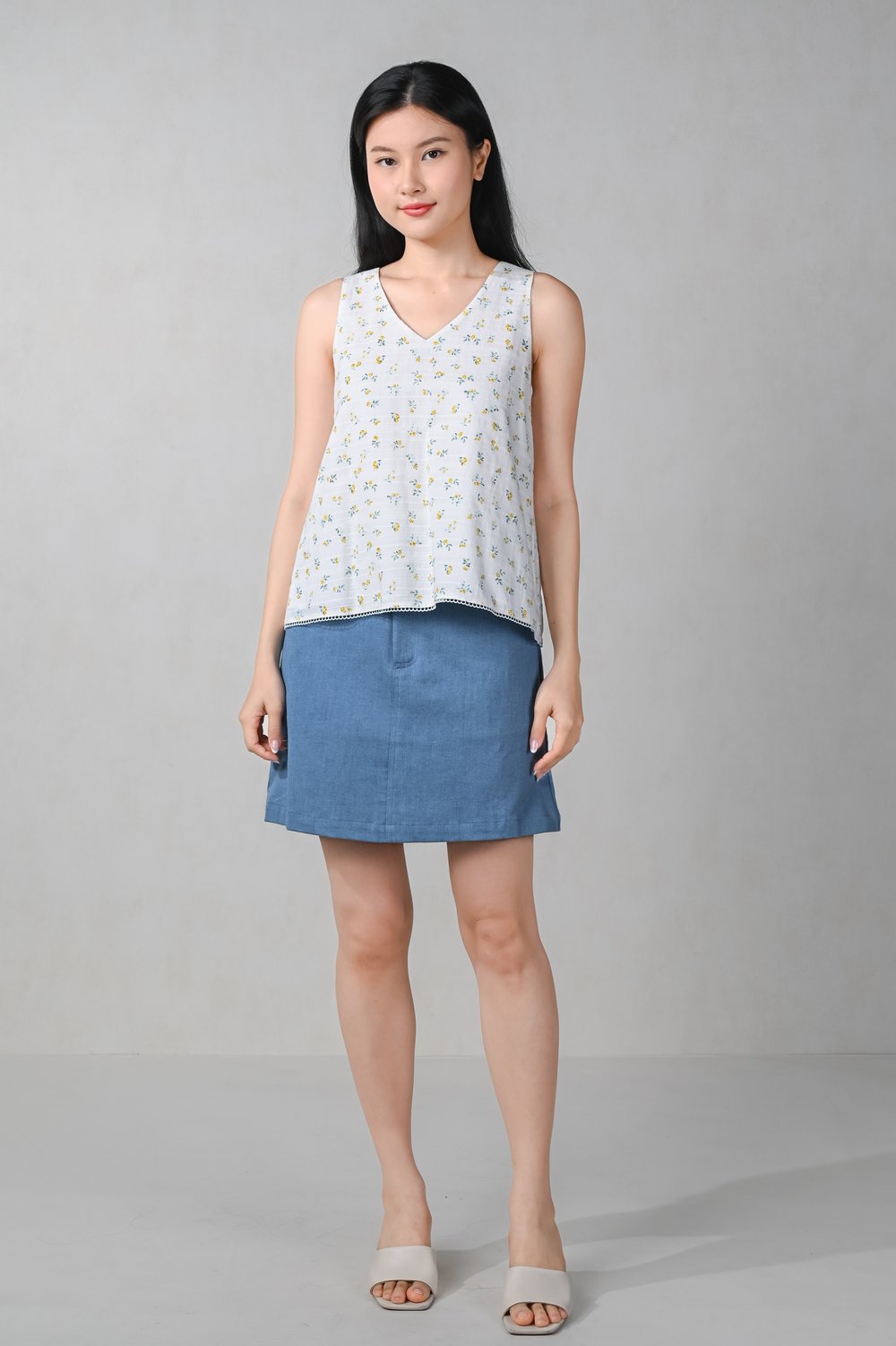 ELYSIUM FLORAL TWO-WAY TOP