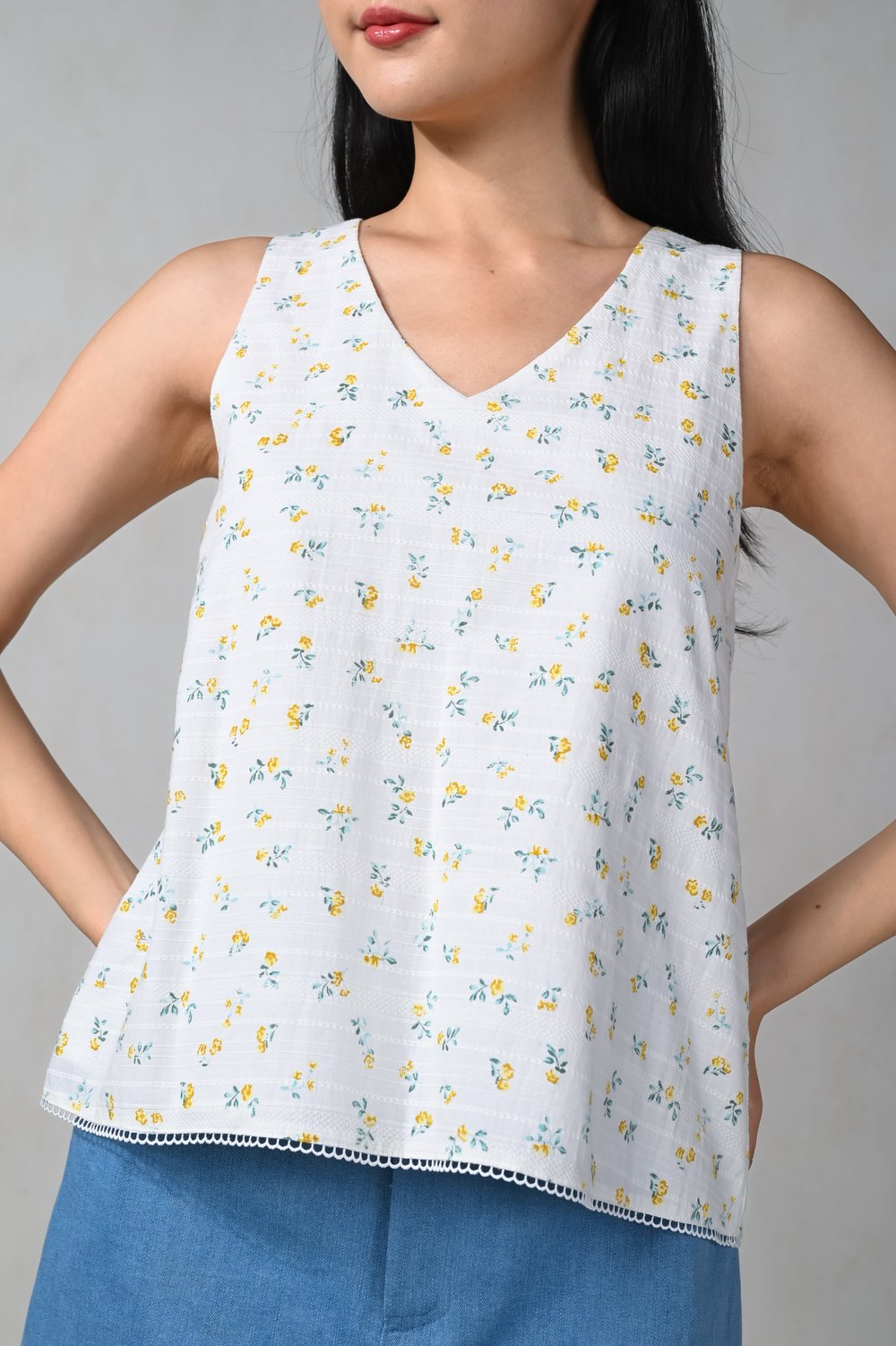 ELYSIUM FLORAL TWO-WAY TOP