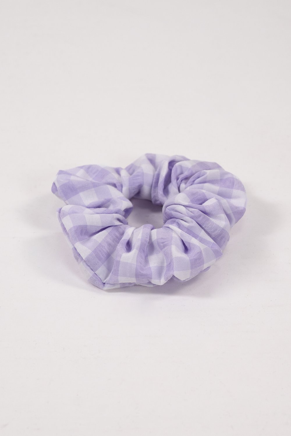 LILAC GINGHAM SCRUNCHIE