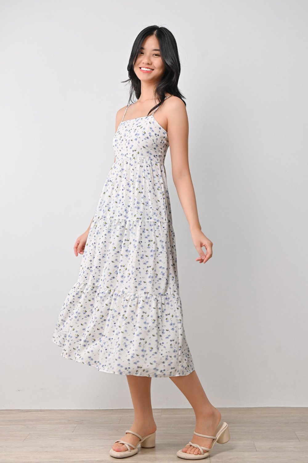 MAREN FLORAL SPAG DRESS