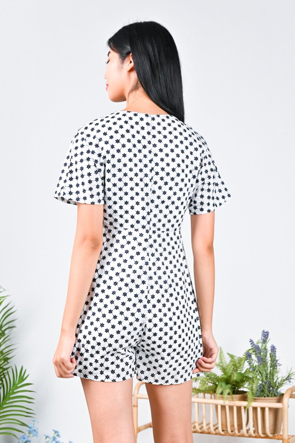 SOLANGE EMBROIDERY KIMONO ROMPER