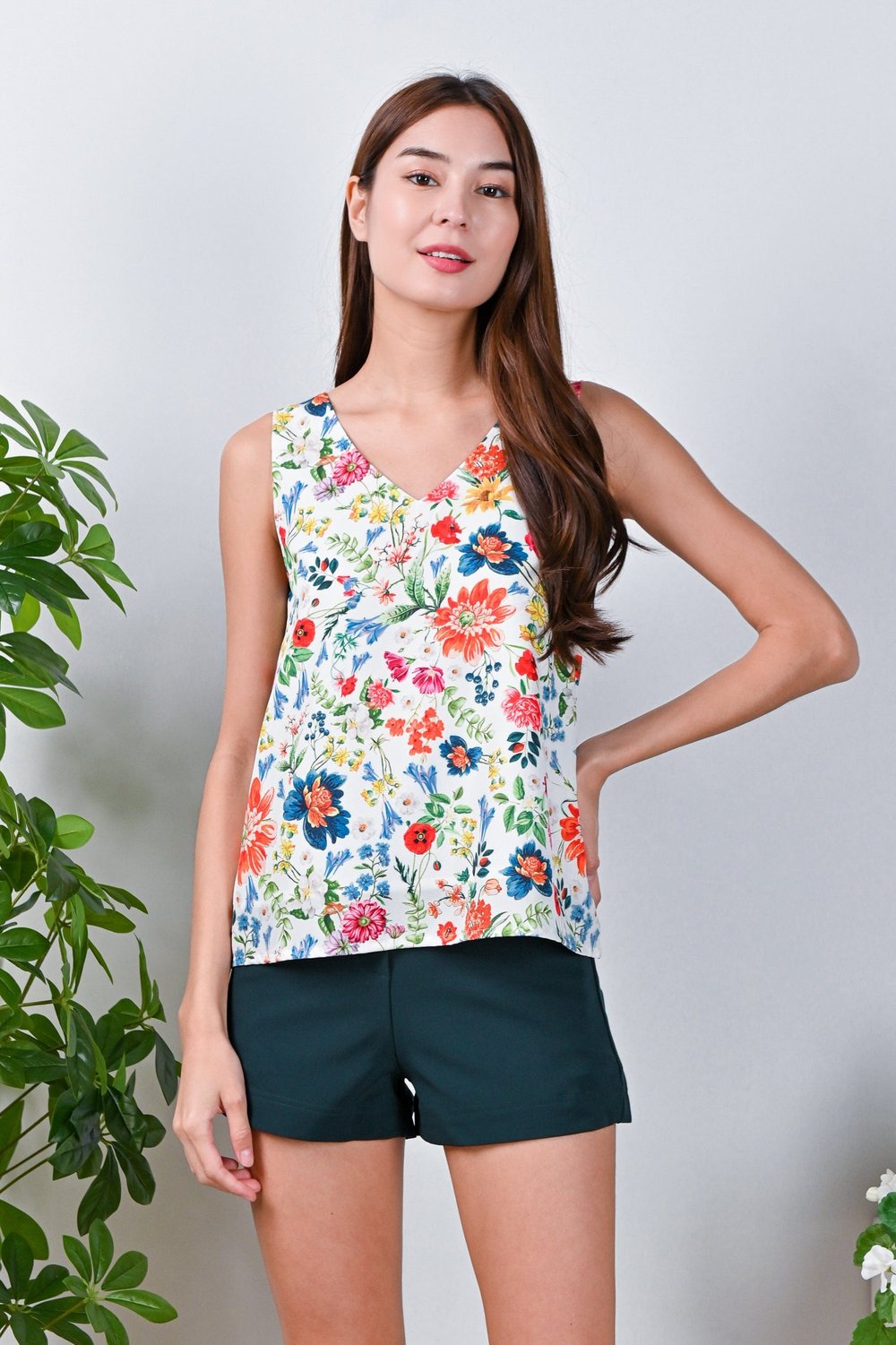 ROBUST FLORAL TWO-WAY TOP