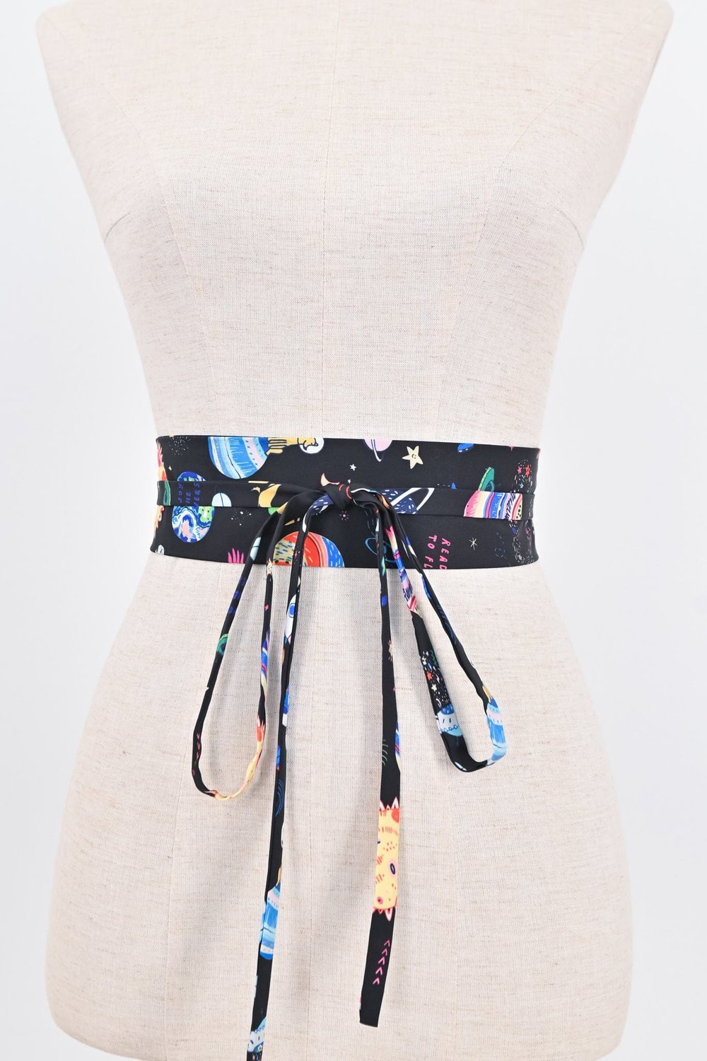 COSMOS BLACK OBI SASH