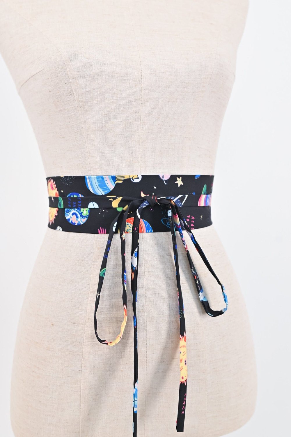 COSMOS BLACK OBI SASH