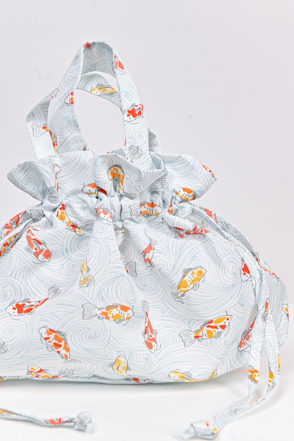 KOI WAVES BLUE DUMPLING BAG