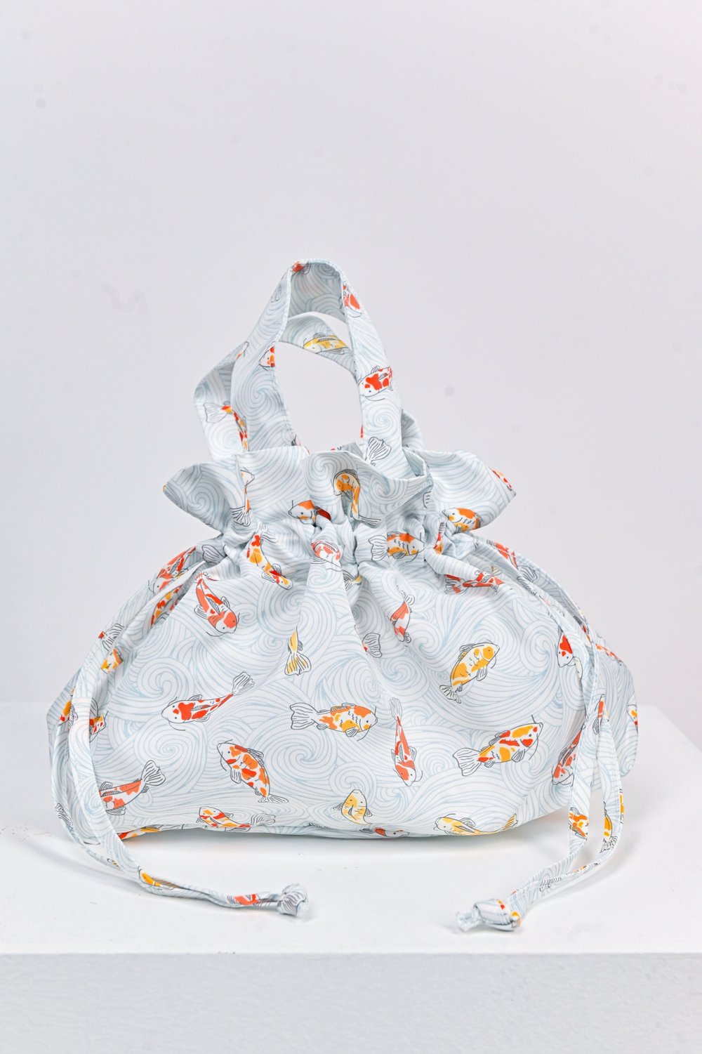 KOI WAVES BLUE DUMPLING BAG