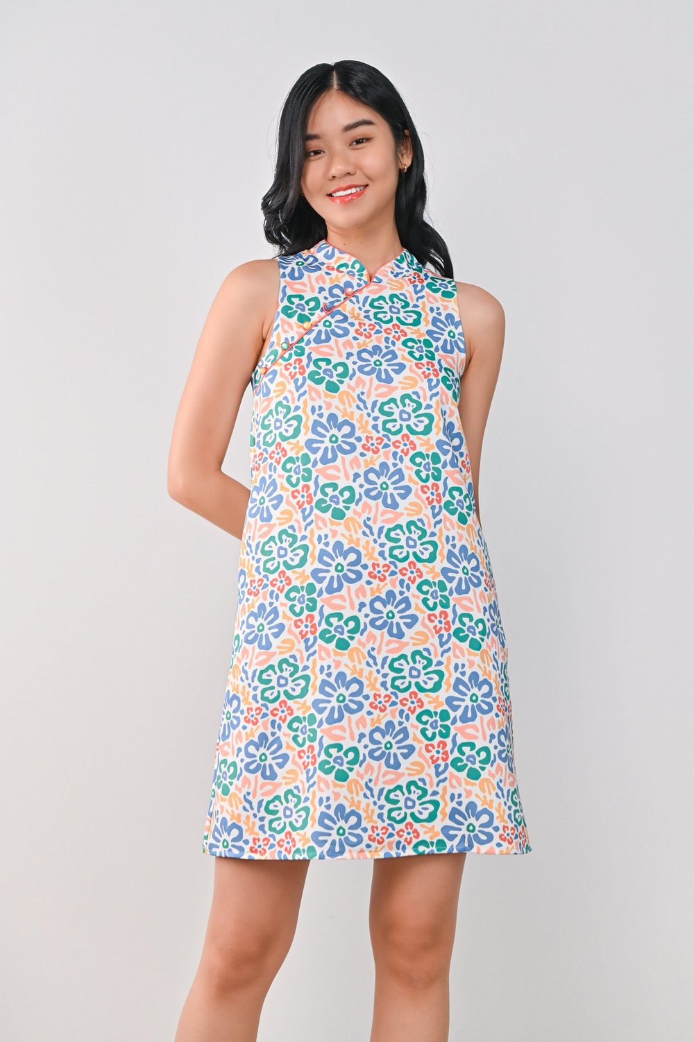 ALOHA SLEEVELESS CHEONGSAM