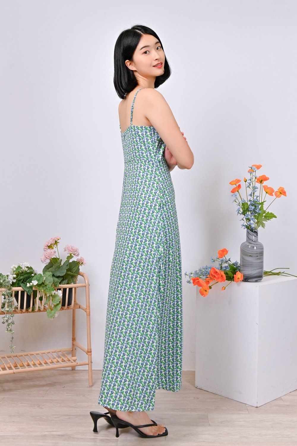 BRITT SPAG MAXI DRESS IN WHITE