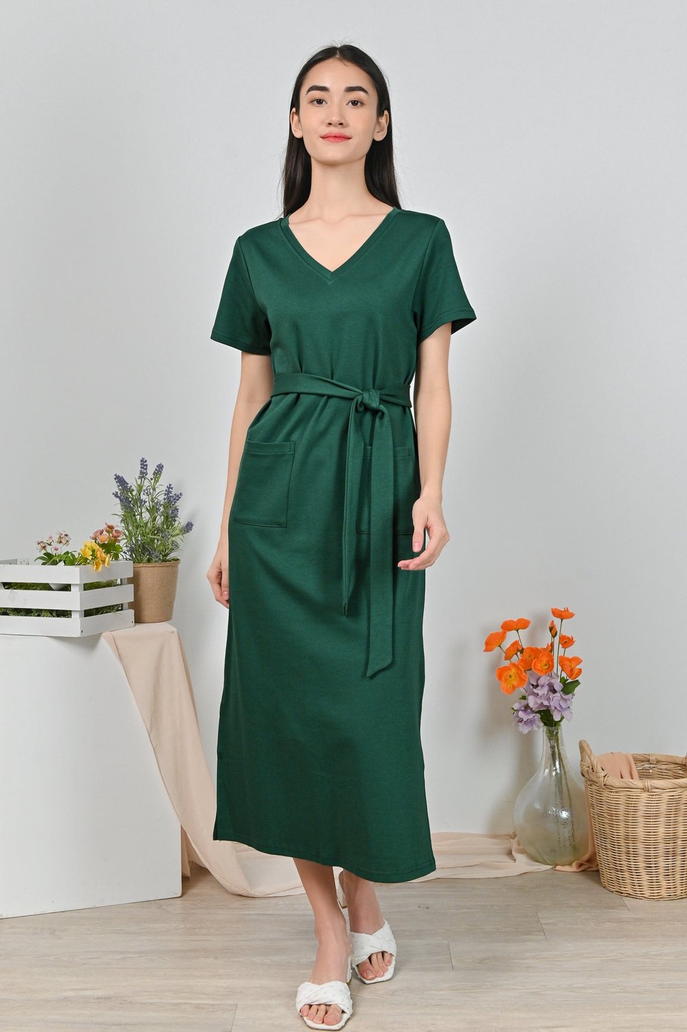 DIYANA TEE DRESS IN FOREST