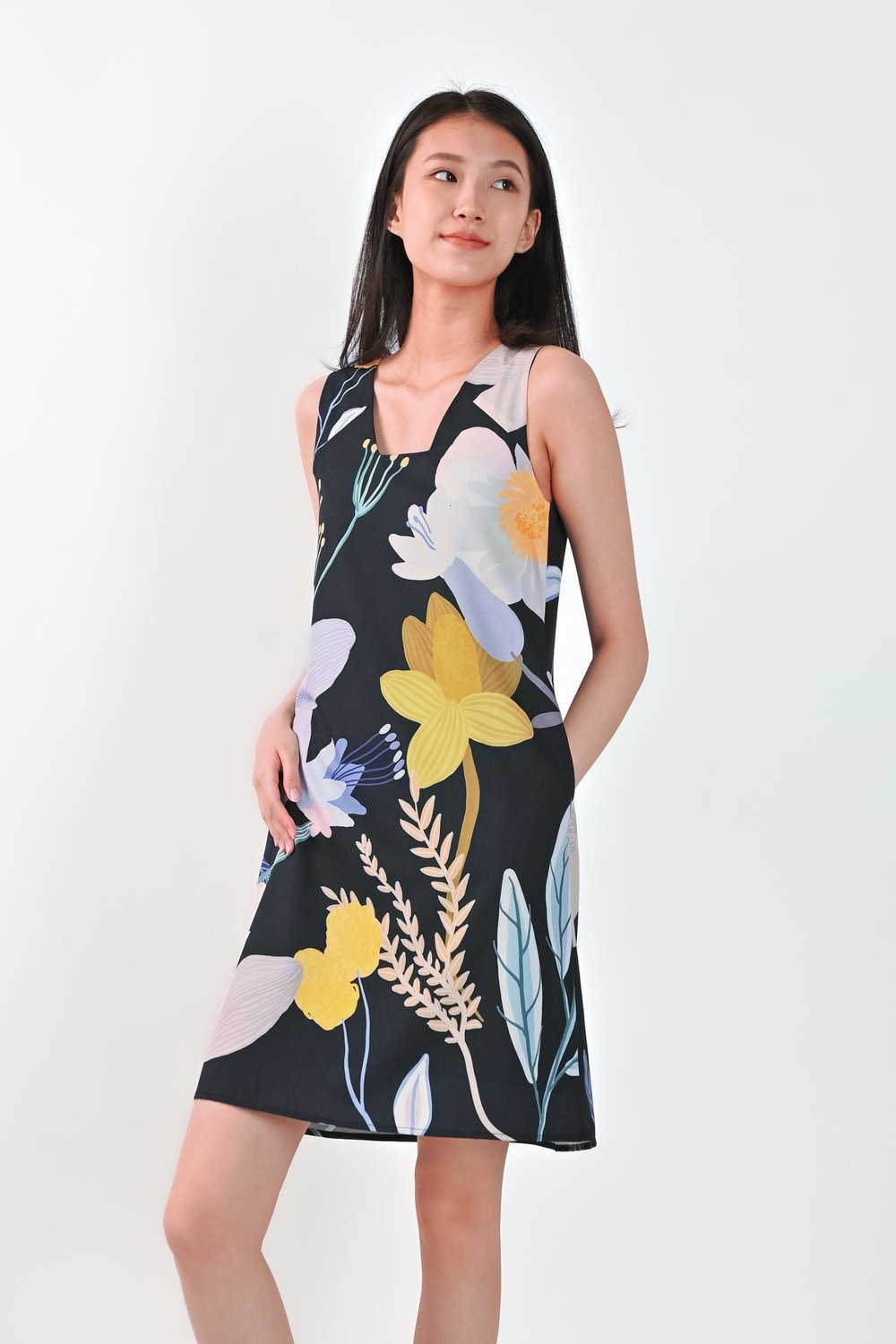 FAIRY FANTASY SHIFT DRESS IN BLACK