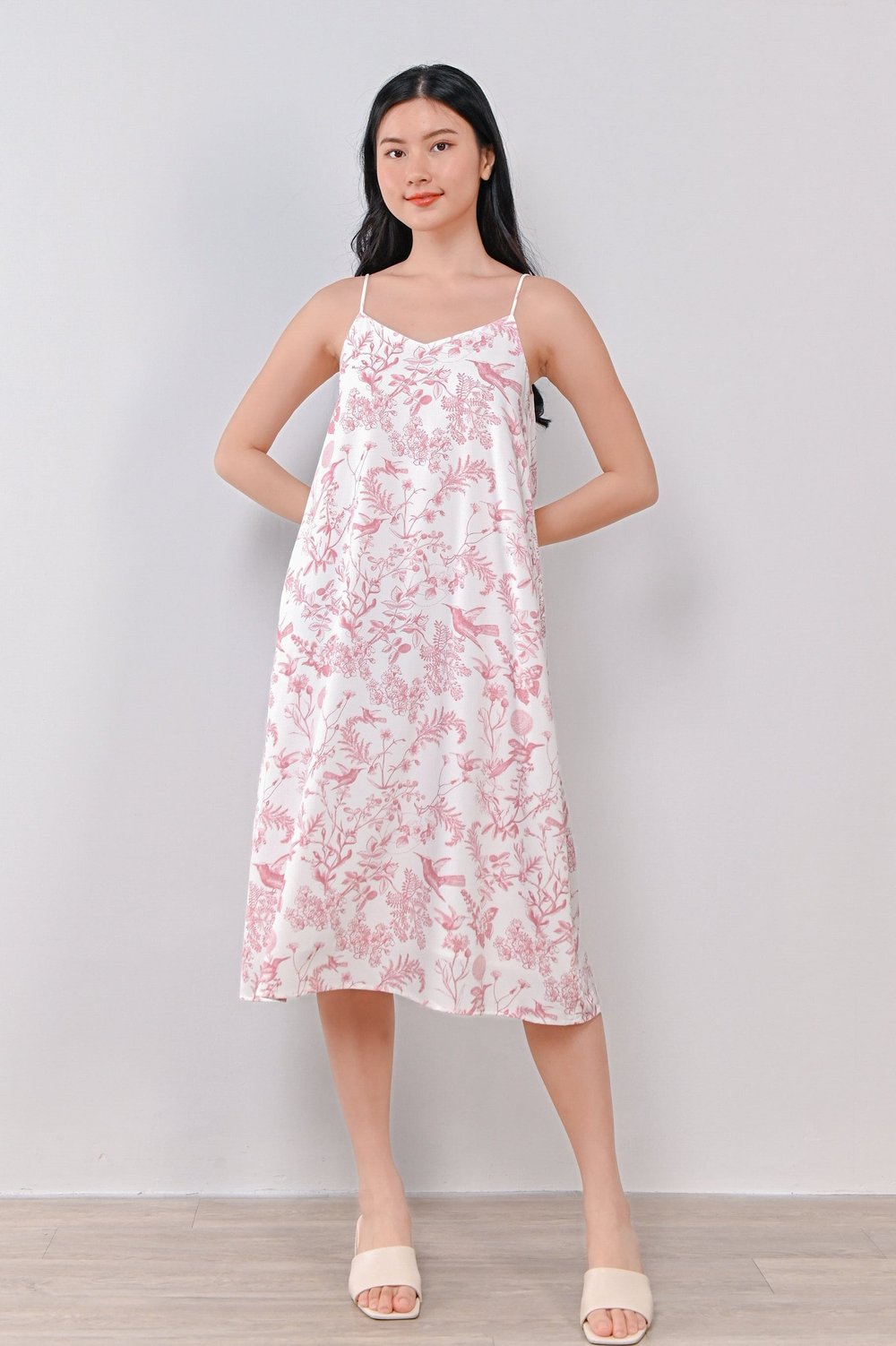 PINK HUMMINGBIRD SPAG TENT DRESS