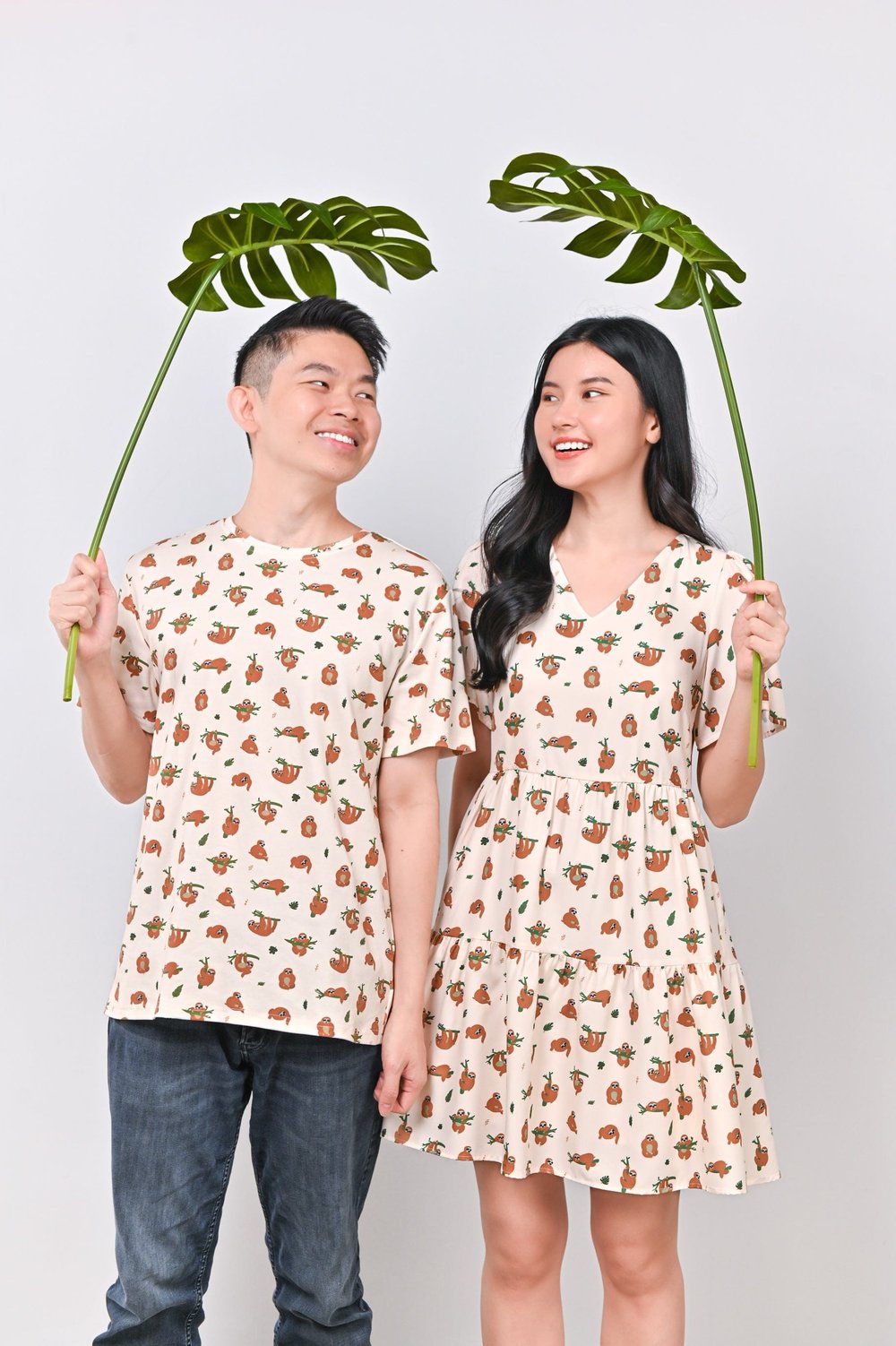 SLOTH PARTY BABYDOLL DRESS