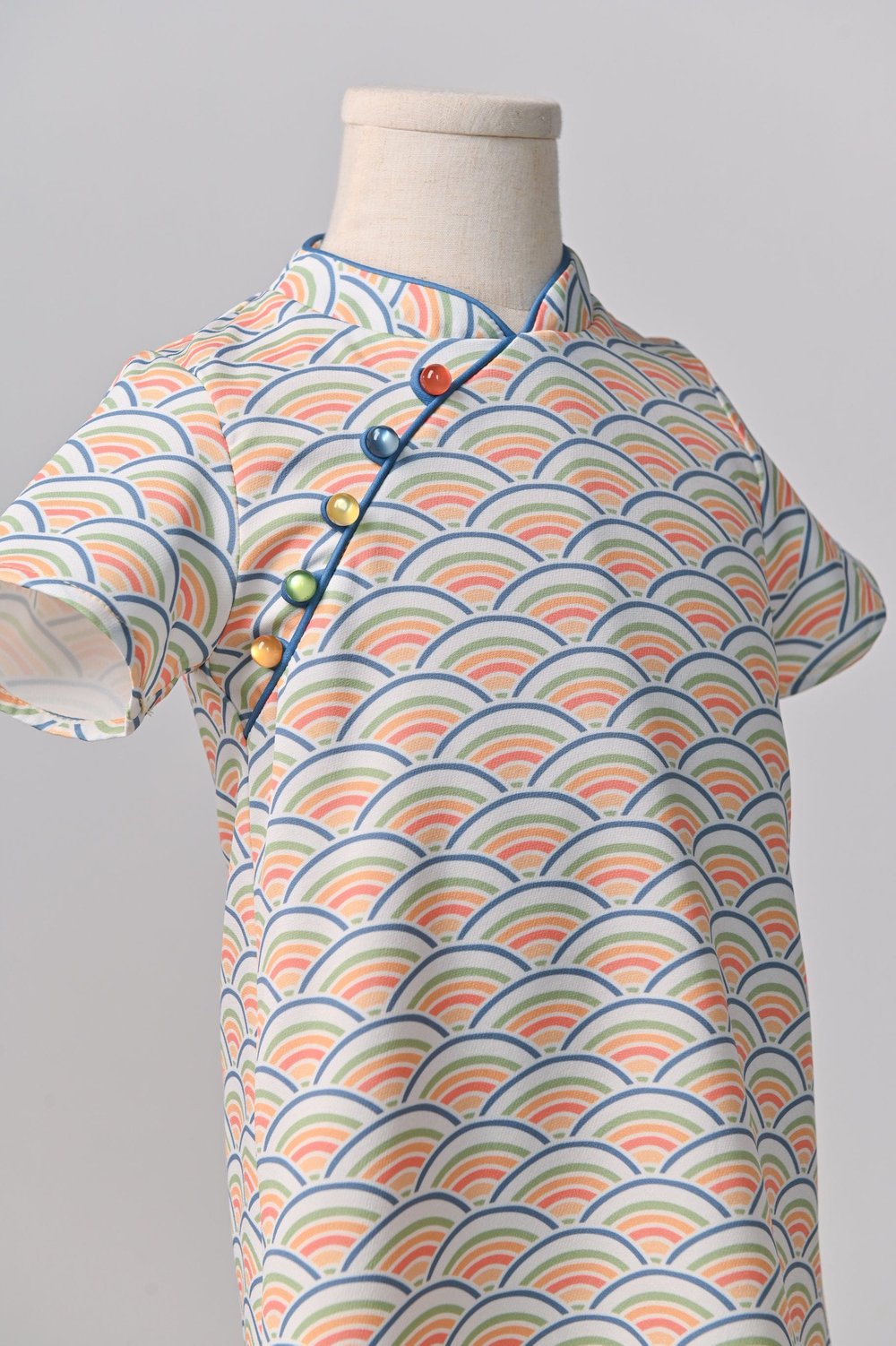 UMI MELON KIDS' SLEEVED CHEONGSAM