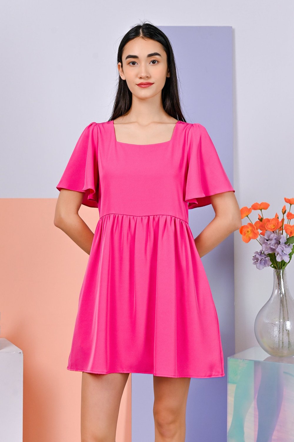 GWYNETH DRESS-ROMPER IN PINK