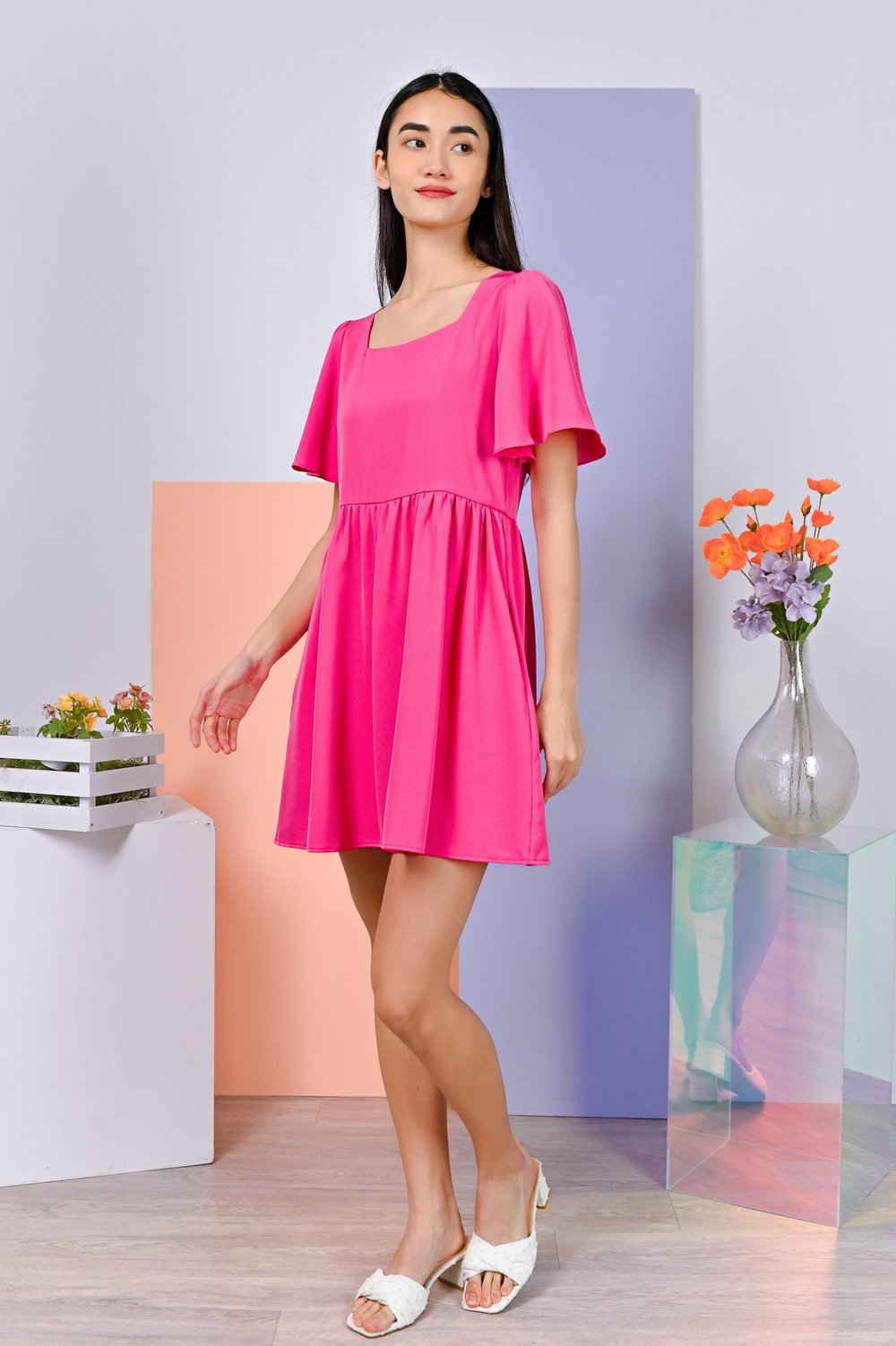 GWYNETH DRESS-ROMPER IN PINK