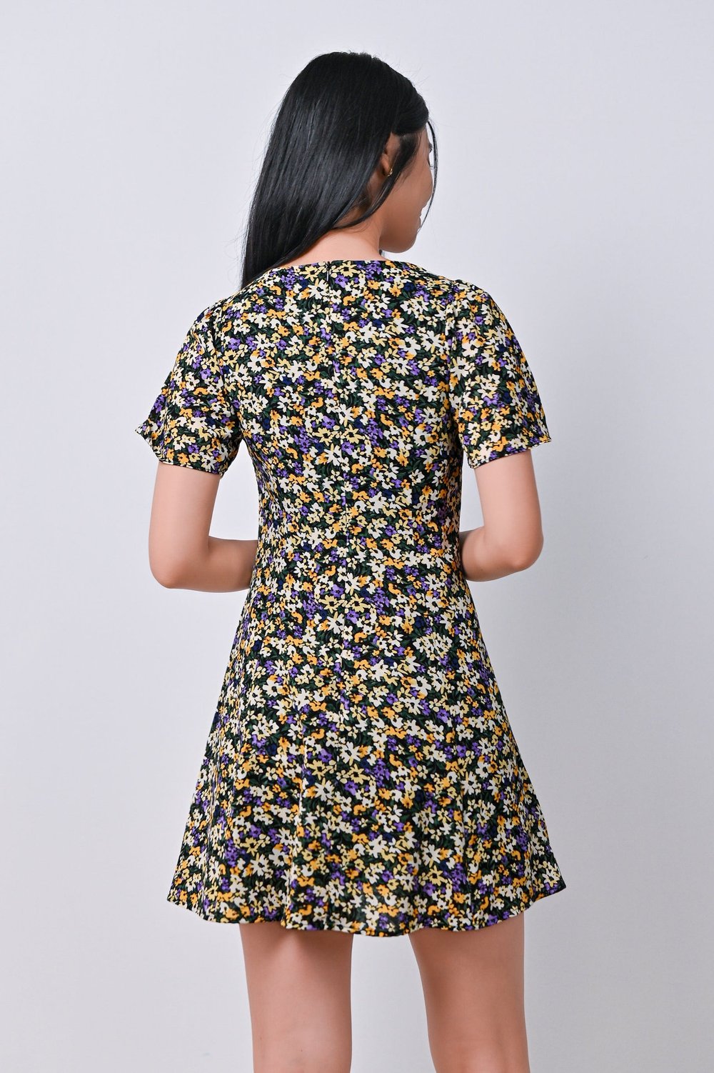 ITSALLE V-NECK DRESS-ROMPER IN VIBRANCE