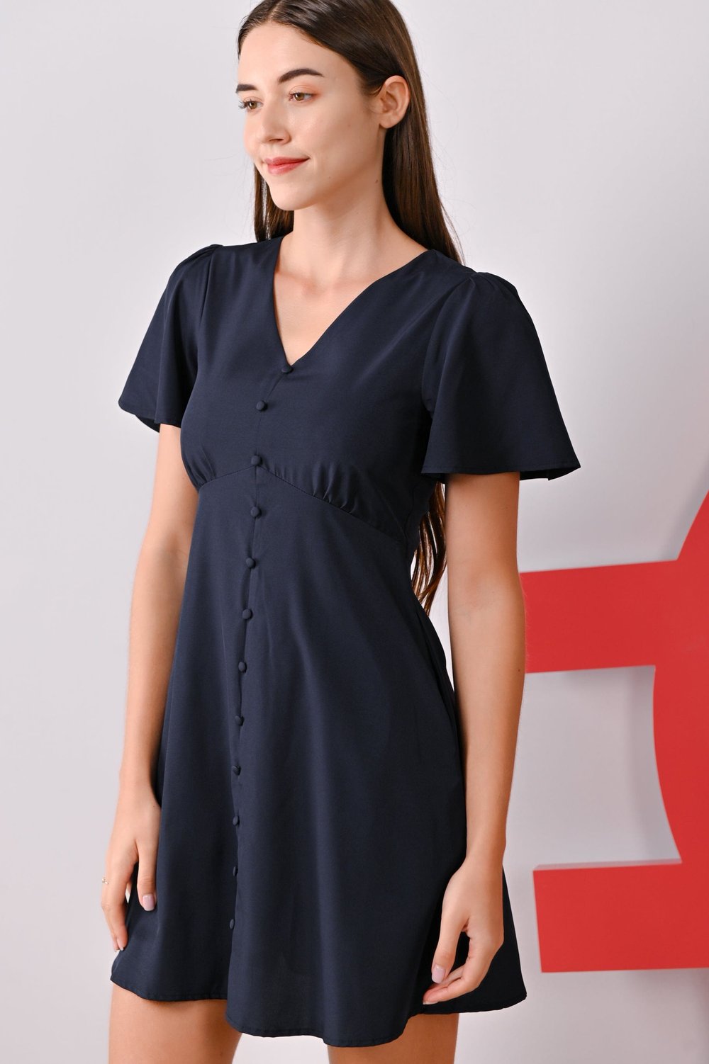 KATALYN NAVY DRESS-ROMPER