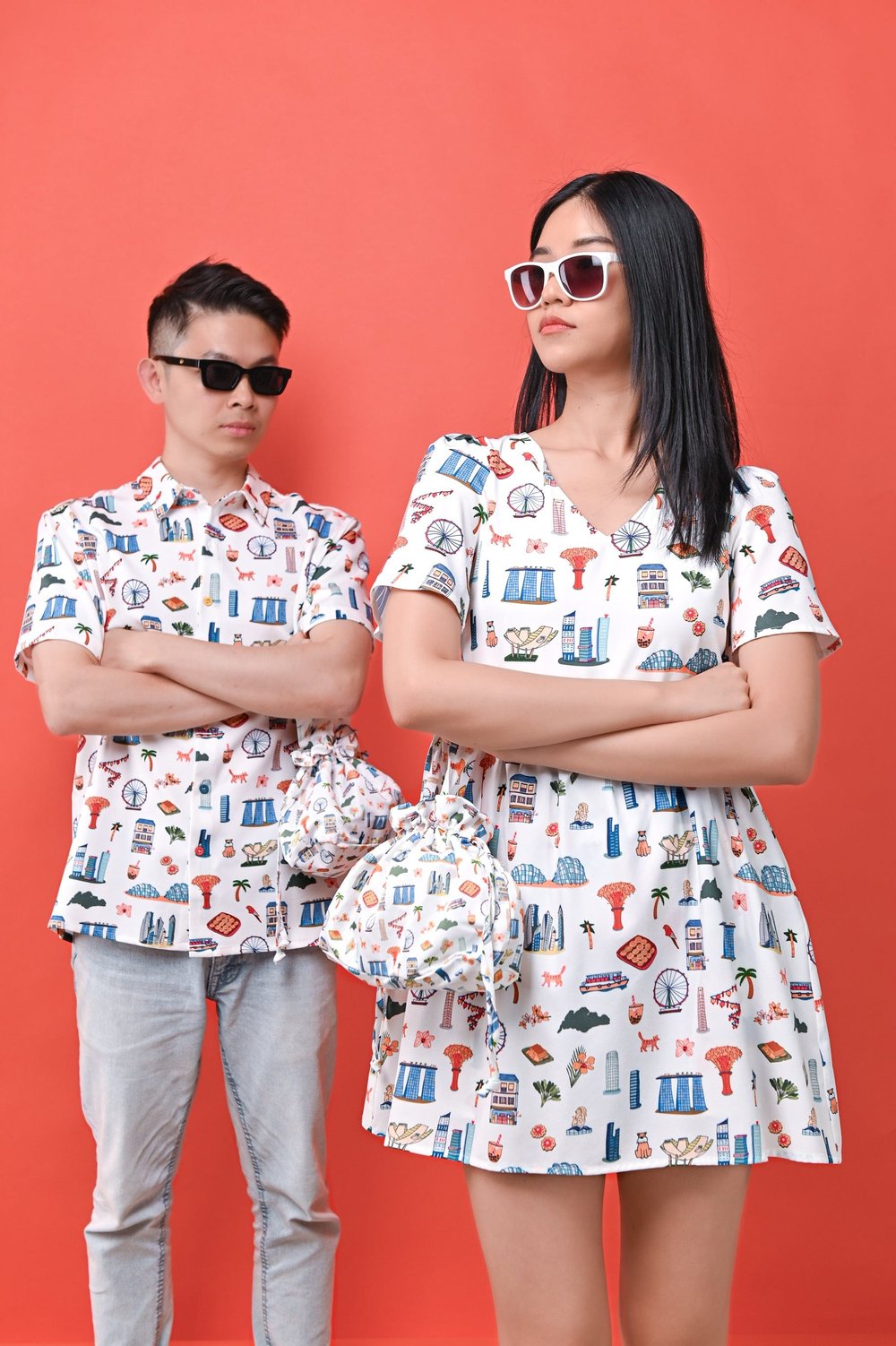 MORE THAN HOME V-NECK DRESS-ROMPER