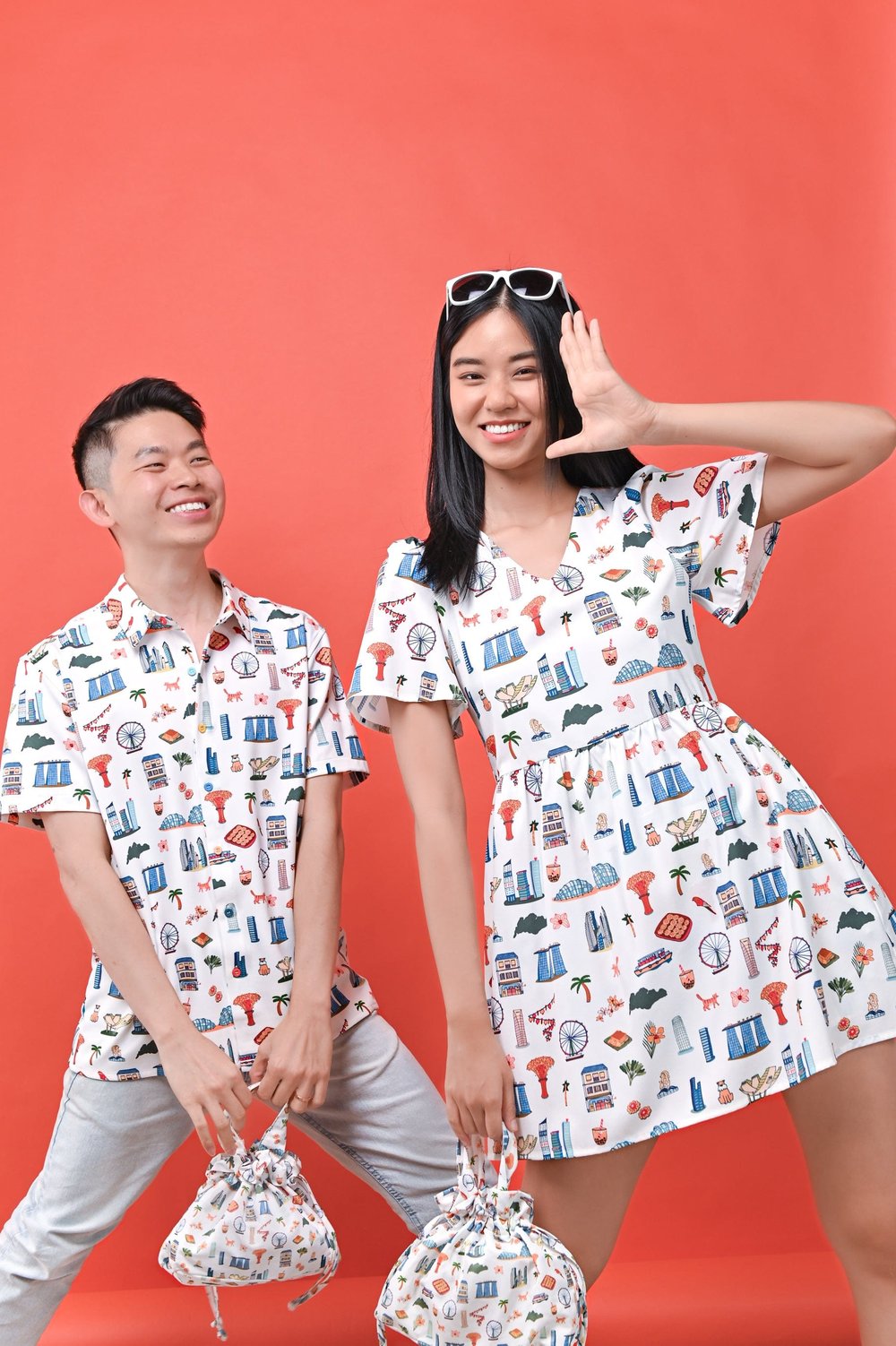 MORE THAN HOME V-NECK DRESS-ROMPER