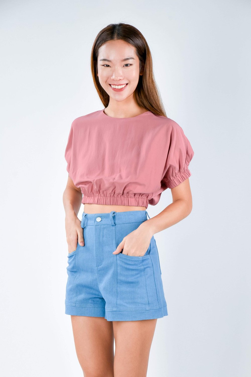 ALIRA SLEEVED TOP IN ROSE PINK
