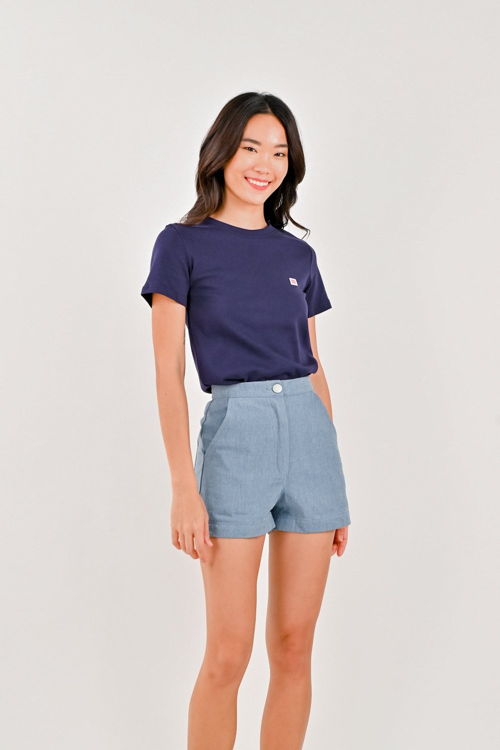 AWE LADIES' LOGO TEE IN NAVY