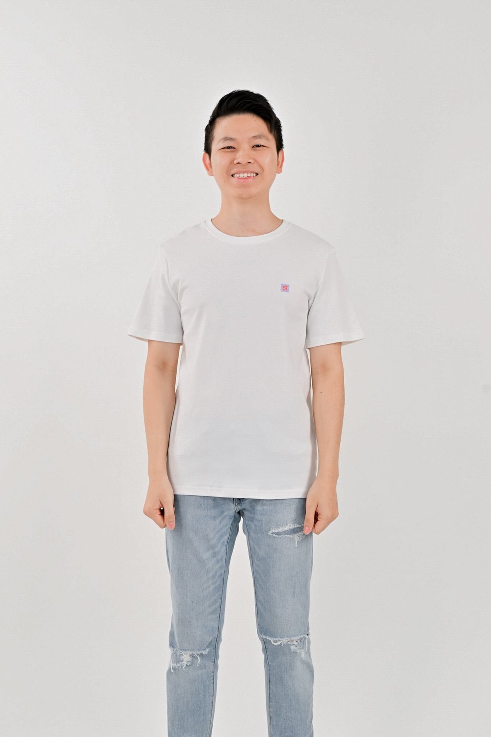 AWE MEN'S LOGO TEE IN WHITE