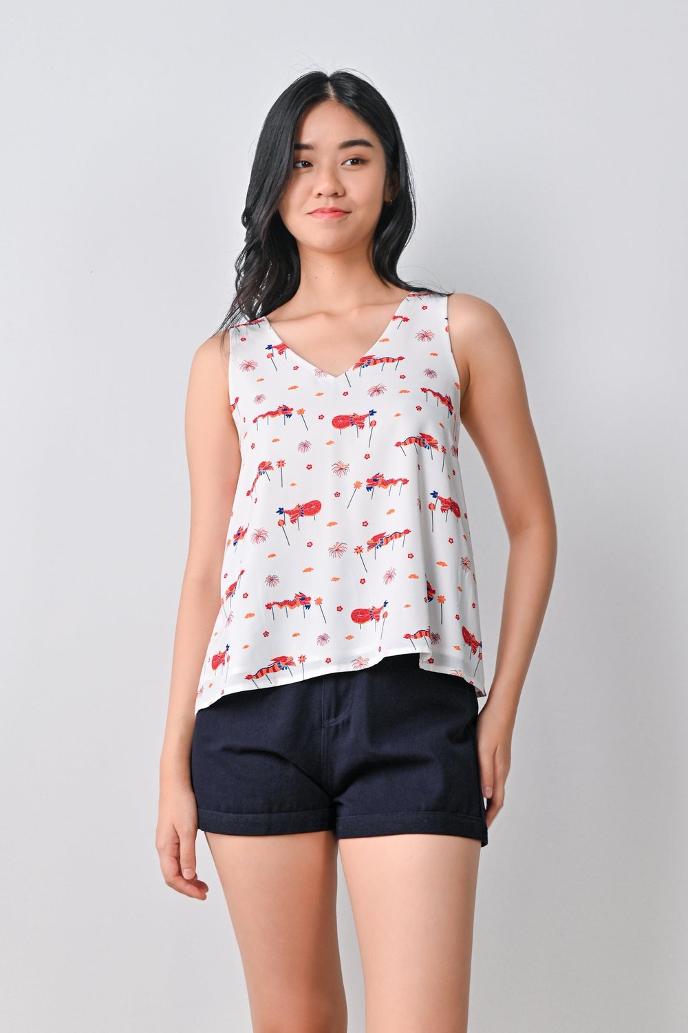 DRAGON DANCE TWO-WAY TOP