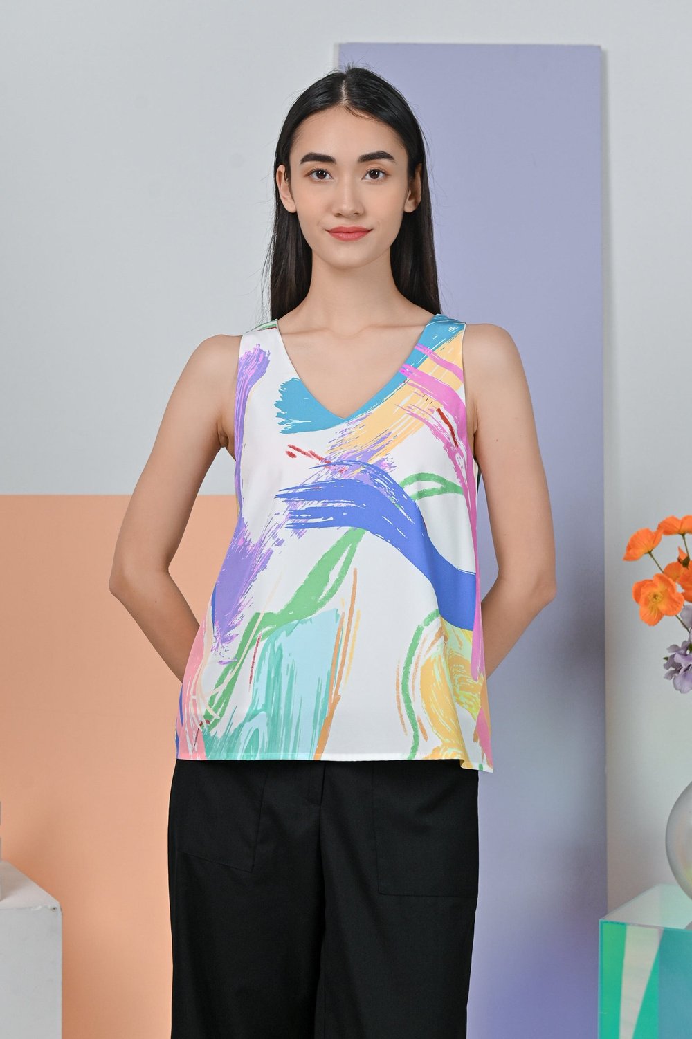 FESTIVE ART TWO-WAY TOP