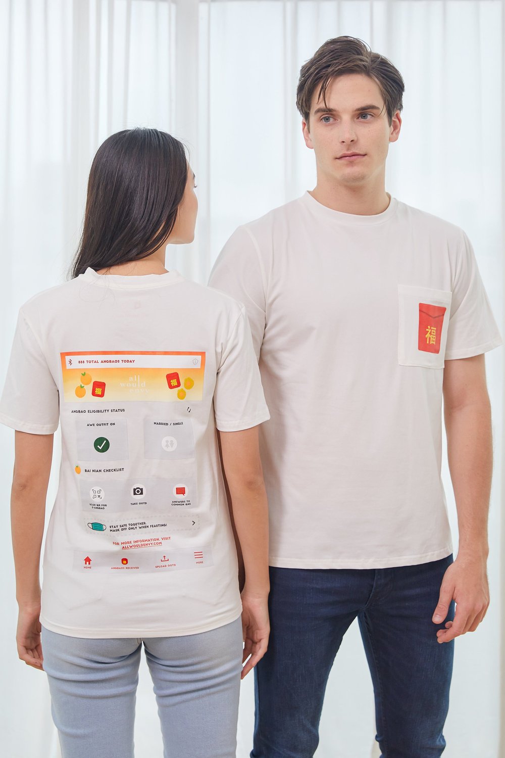 HUAT TOGETHER ADULT POCKET COTTON TEE