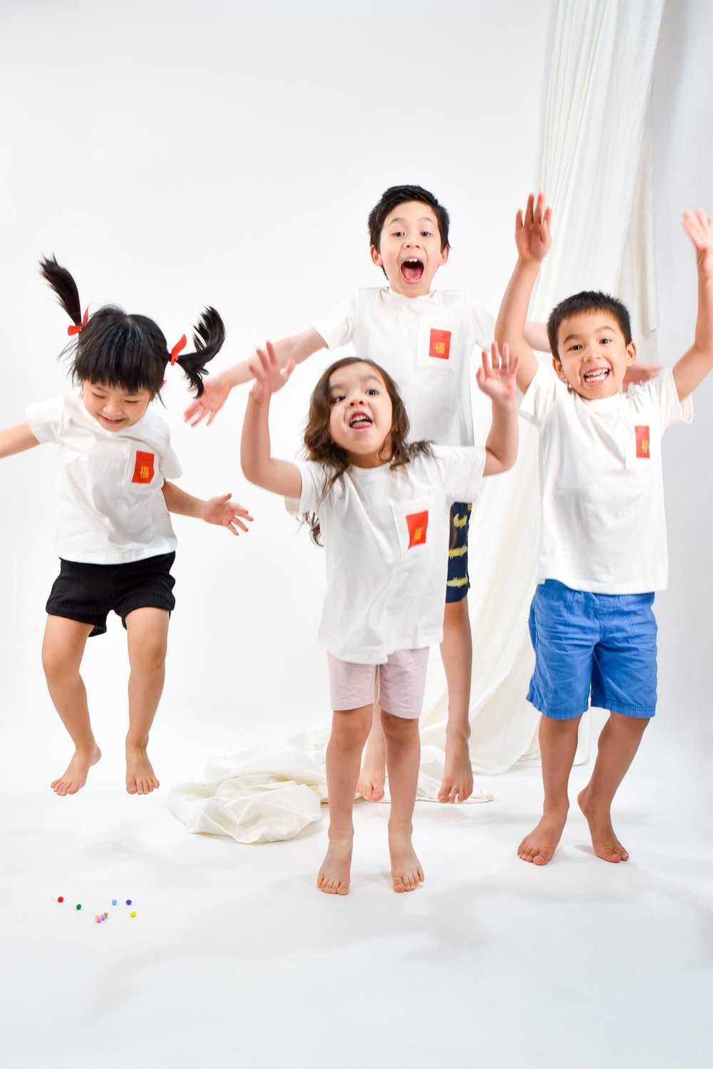 HUAT TOGETHER KIDS POCKET COTTON TEE