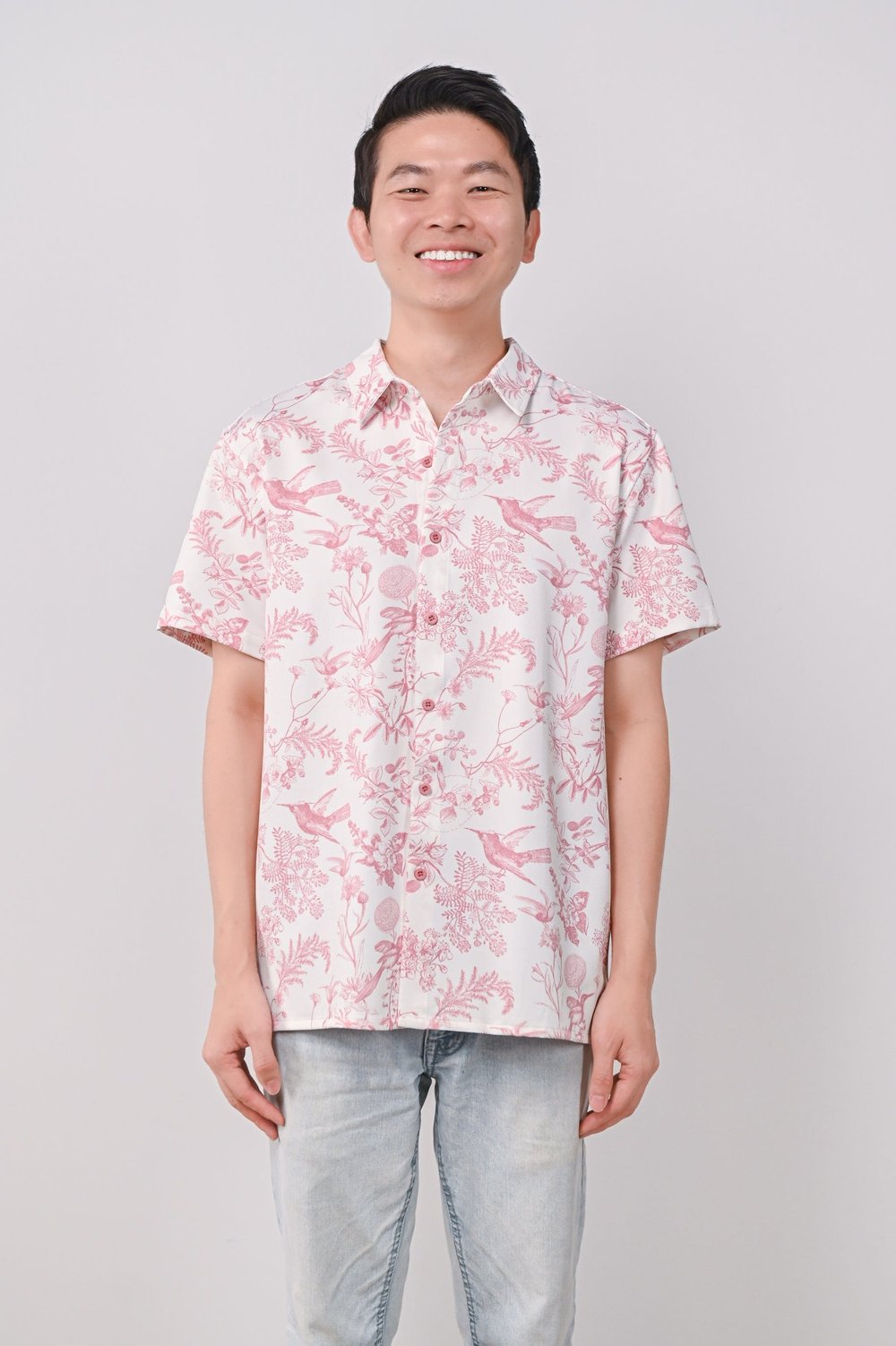 PINK HUMMINGBIRD MEN'S SHIRT
