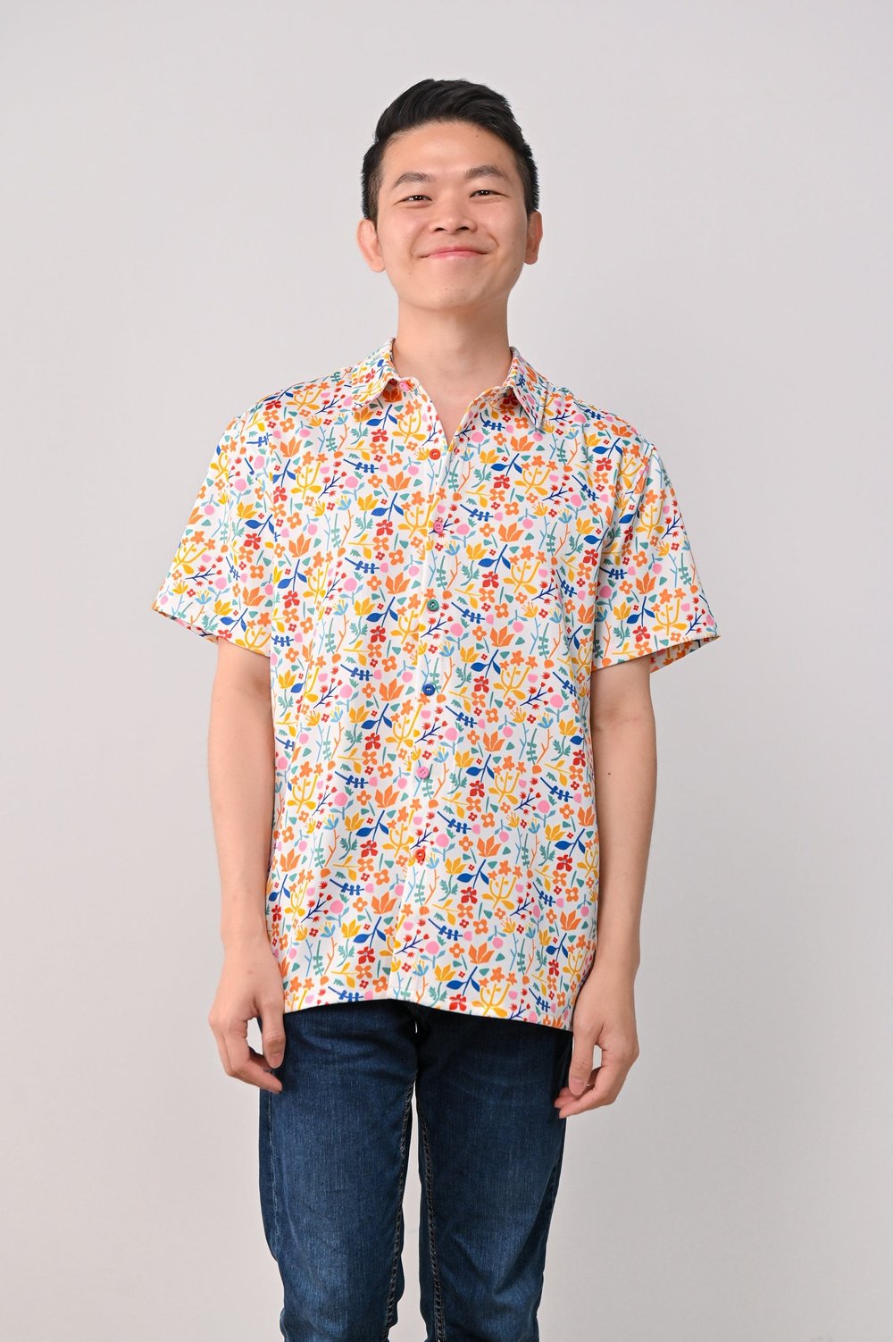 LUCKY BLOOMS MEN'S SHIRT