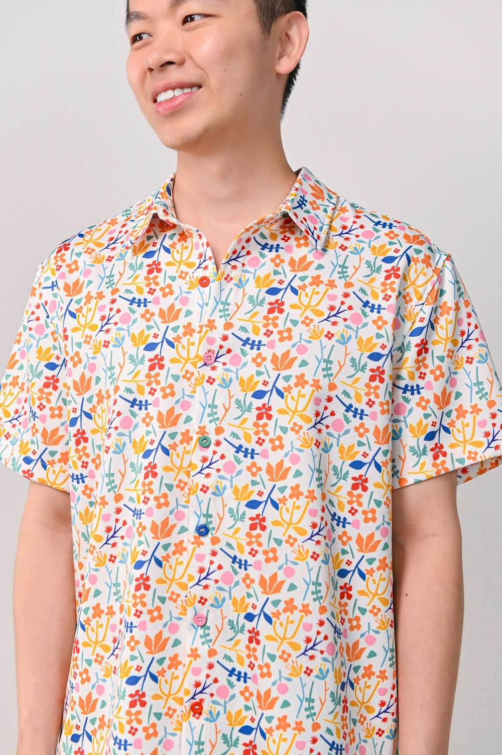 LUCKY BLOOMS MEN'S SHIRT