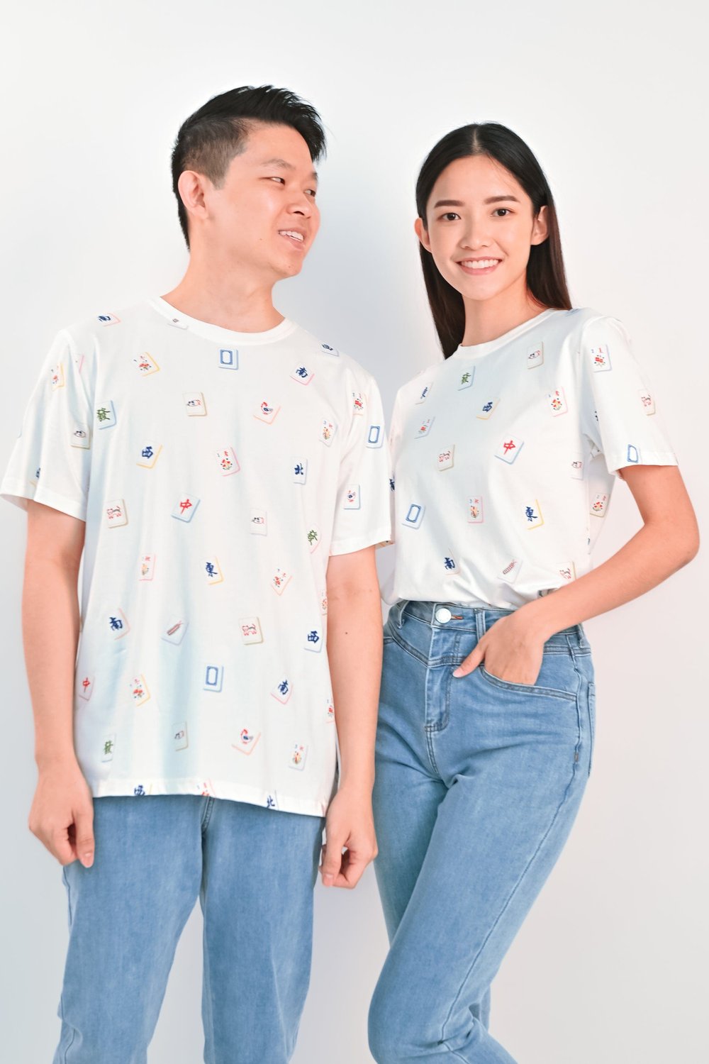 MAHJONG OFF-WHITE UNISEX TEE