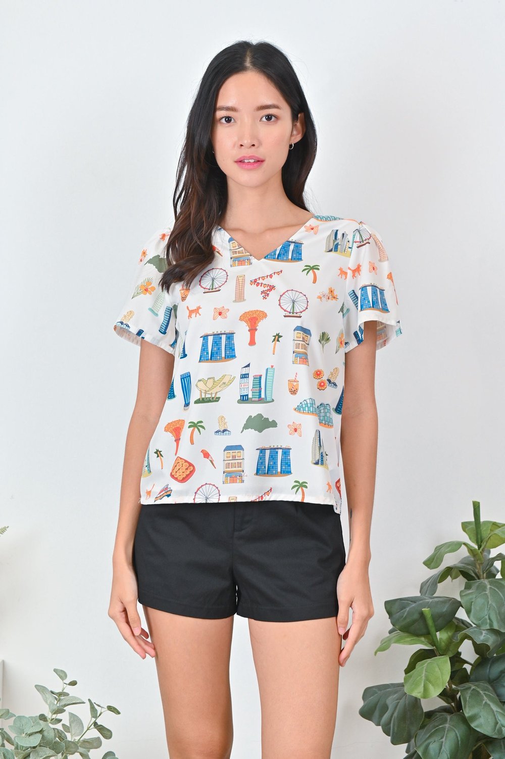 MORE THAN HOME SLEEVED TOP